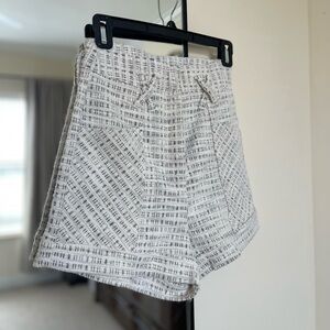 High Rise Tweed Shorts